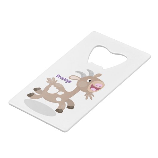 Niedlicher Cartoon Geldbeutel Flaschenöffner (Vorderseite Schrägansicht)