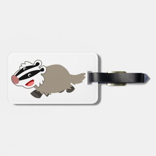 Niedlicher Cartoon Gepäckanhänger (Rückseite horizontal)