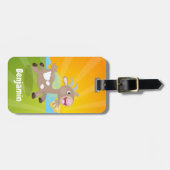 Niedlicher Cartoon Gepäckanhänger (Vorderseite horizontal)