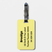 Niedlicher Cartoon Gepäckanhänger (Rückseite vertikal)