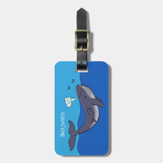 Niedlicher Cartoon Gepäckanhänger (Vorderseite vertikal)