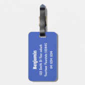 Niedlicher Cartoon Gepäckanhänger (Rückseite vertikal)