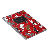 Niedlicher Cartoon Gepunktete Hunde und Knochen Notizblock (Rechte Seite)