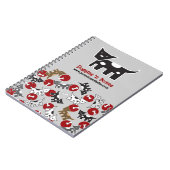 Niedlicher Cartoon-gepunktetes Hündchen-u. Notizblock (Linke Seite)