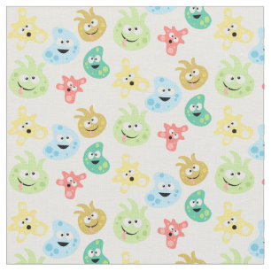 Niedlicher Cartoon Germs Viruses Bacteria Microbe Stoff