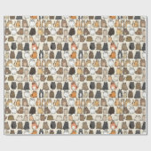 Niedlicher Cartoon Geschenkpapier (Flach)