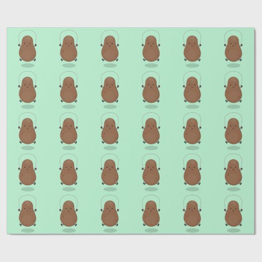 Niedlicher Cartoon Geschenkpapier (Flach)