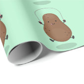 Niedlicher Cartoon Geschenkpapier (Rolleneckpunkt)