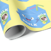 Niedlicher Cartoon Geschenkpapier (Rolleneckpunkt)