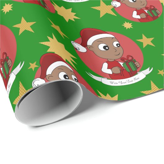 Niedlicher Cartoon Geschenkpapier (Rolleneckpunkt)