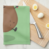 Niedlicher Cartoon Geschirrtuch (Viertel Falte)