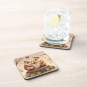 Niedlicher Cartoon Getränkeuntersetzer (Rechte Seite)