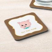 Niedlicher Cartoon Getränkeuntersetzer (Linke Seite)