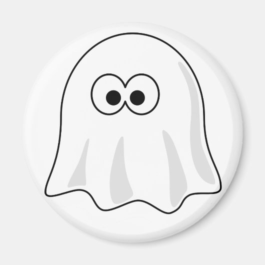 Niedlicher Cartoon Ghost Magnet (Vorne)