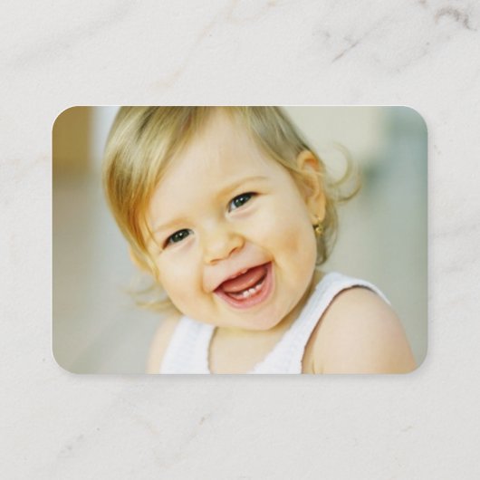 Niedlicher Cartoon Giraffe farbiges Foto "Profil e Telefonnummerkarte (Rückseite)