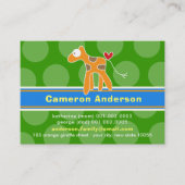 Niedlicher Cartoon Giraffe farbiges Foto "Profil e Telefonnummerkarte (Vorderseite)
