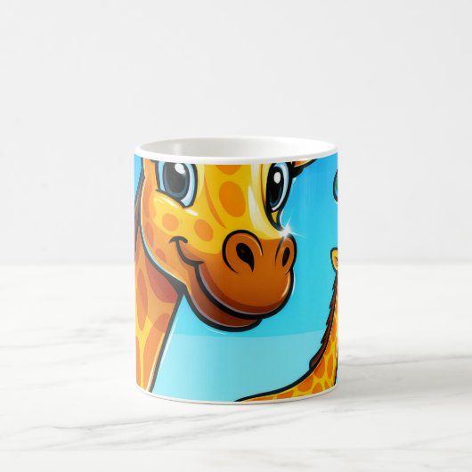 Niedlicher Cartoon Giraffe Kaffeetasse (Mittel)