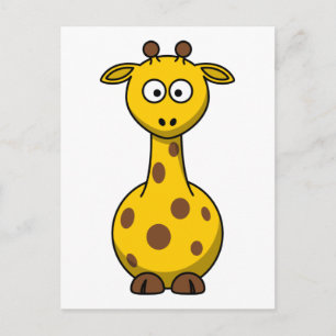 Niedlicher Cartoon Giraffe Postkarte