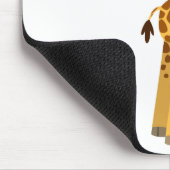 Niedlicher Cartoon Giraffe und Blume Mousepad (Ecke)