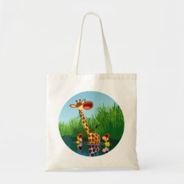 Niedlicher Cartoon Giraffe und Ducklings-Tasche Tragetasche