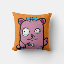 Niedlicher Cartoon Girl Bear Waving