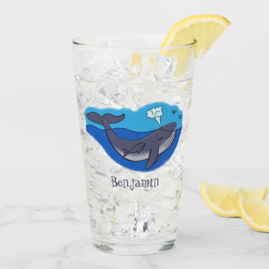 Niedlicher Cartoon Glas (Rückseite Ice)