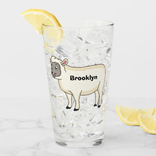 Niedlicher Cartoon Glas (Vorderseite Ice)