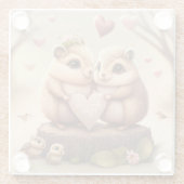 Niedlicher Cartoon Glasuntersetzer (Rückseite)