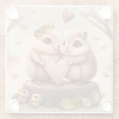 Niedlicher Cartoon Glasuntersetzer (Rückseite)