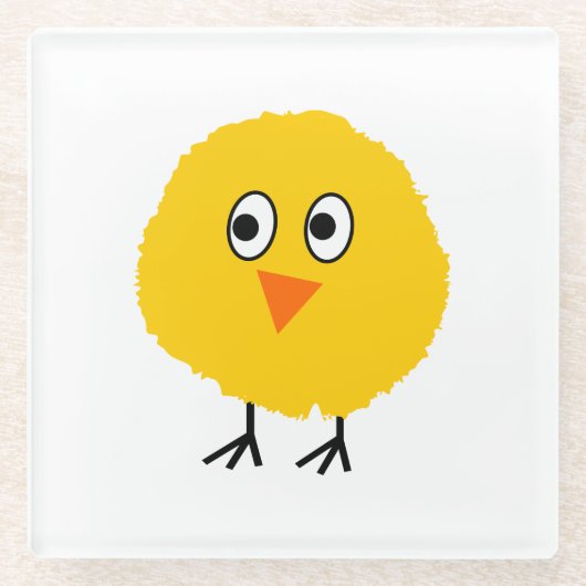 Niedlicher Cartoon Glasuntersetzer (Vorderseite)