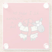 Niedlicher Cartoon Glasuntersetzer (Rückseite)