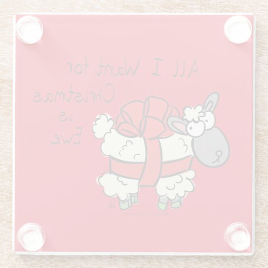 Niedlicher Cartoon Glasuntersetzer (Rückseite)