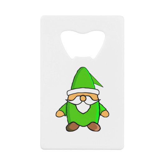 Niedlicher Cartoon Gnome Kreditkarte Flaschenöffne Geldbeutel Flaschenöffner (Vorderseite)