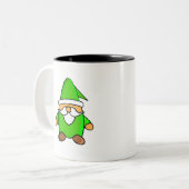 Niedlicher Cartoon Gnome Zwei-Tone-Kaffee-Tasse Zweifarbige Tasse (Vorderseite Links)