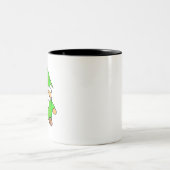 Niedlicher Cartoon Gnome Zwei-Tone-Kaffee-Tasse Zweifarbige Tasse (Mittel)