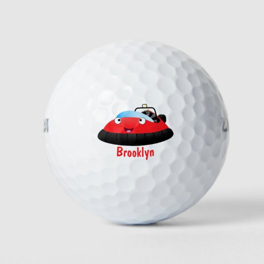 Niedlicher Cartoon Golfball (Vorderseite)