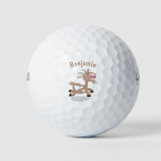 Niedlicher Cartoon Golfball (Vorderseite)