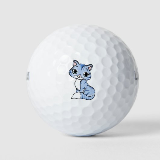 Niedlicher Cartoon Golfball (Vorderseite)