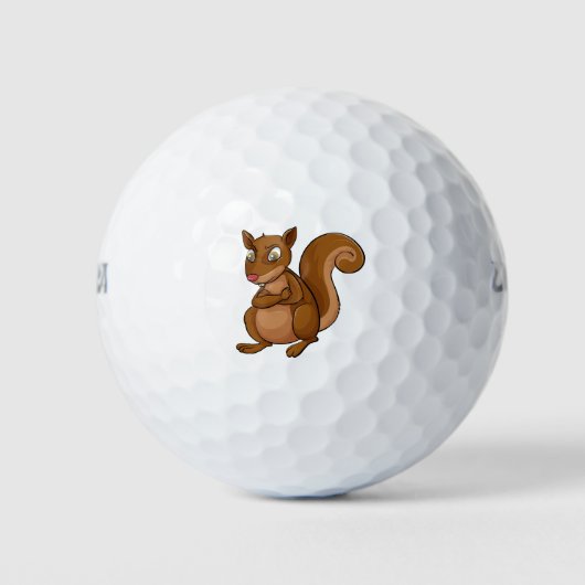 Niedlicher Cartoon Golfball (Vorderseite)