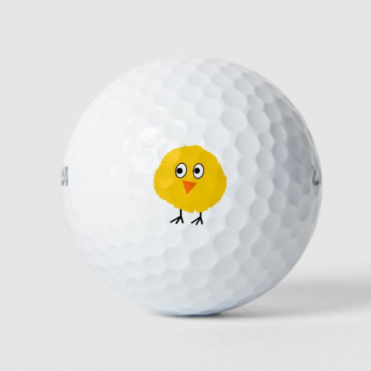 Niedlicher Cartoon Golfball (Vorderseite)
