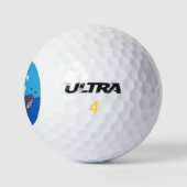 Niedlicher Cartoon Golfball (Logo)