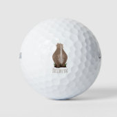 Niedlicher Cartoon Golfball (Vorderseite)