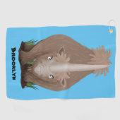 Niedlicher Cartoon Golfhandtuch (Horizontal)