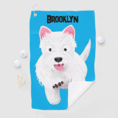 Niedlicher Cartoon Golfhandtuch (Insitu)