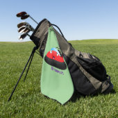 Niedlicher Cartoon Golfhandtuch (Gras)