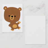 Niedlicher Cartoon "Good Vibe" Bärenkarte Visitenkarte (Vorne/Hinten)