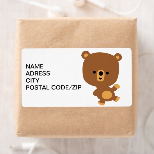 Niedlicher Cartoon "Good Vibe" Bärenkennzeichnung (Insitu)