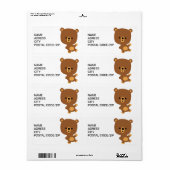 Niedlicher Cartoon "Good Vibe" Bärenkennzeichnung (Vorne)