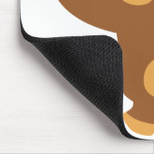 Niedlicher Cartoon "Good Vibe" Bärenmousepad Mousepad (Ecke)