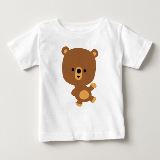 Niedlicher Cartoon "Good Vibe" Bear Baby T - Shirt (Vorderseite)